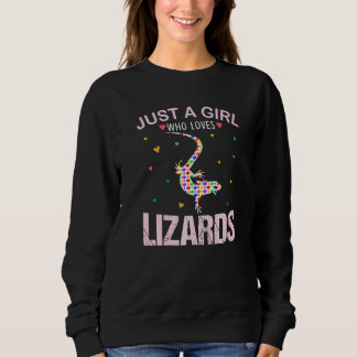 Lizards Girls Women Just A Girl Who Loves Lizard Trui