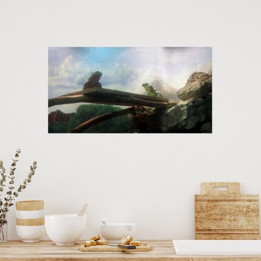 Lizards kunnen Poster/afdrukken Poster (Keuken)