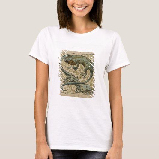 Lizards, ontwerp voor een tegel (excl. op papier) t-shirt (Voorkant)