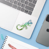  Lizzard Sticker (Laptop met iPhone)