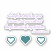 Lizzie Bennet-Sticker voor laptop Sticker (Voorkant)