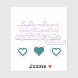 Lizzie Bennet-Sticker voor laptop Sticker