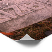 Lizzie Borden Gravestone "Lizbeth" Herfst, MA Poster (Hoek)