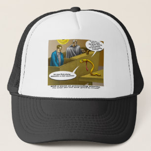 Lizzie Borden Proces Grappige Cartoon Cadeaus Trucker Pet