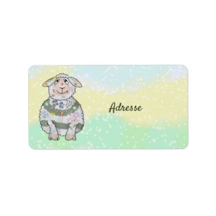 Lizzy adressaufkleber etiket