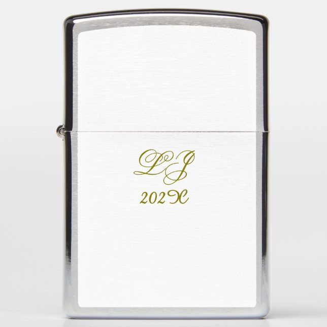 LJ Monogram Elegant Modern Wedding (Voorkant)