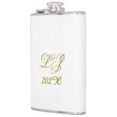 LJ Monogram Elegant Modern Wedding Heupfles (Links)