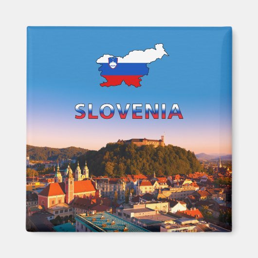 Ljubljana 002T Magneet (Voorkant)