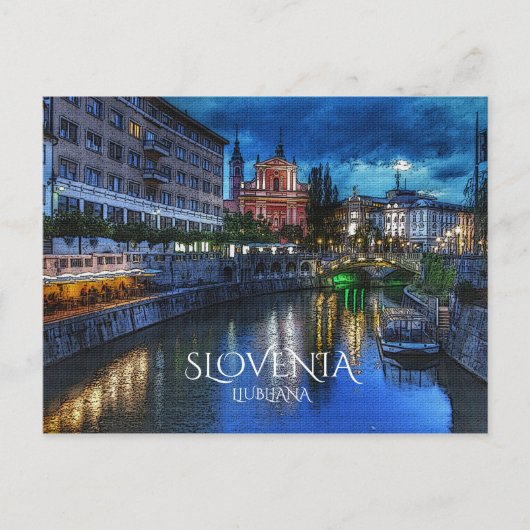 Ljubljana Briefkaart (Voorkant)