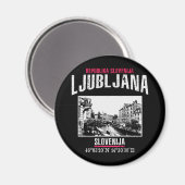 Ljubljana Magneet (Voorkant / Achterkant)