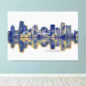 Ljubljana Skyline Canvas Afdruk (Insitu (Houten vloer))