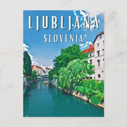 Ljubljana, Sloveense parel Briefkaart (Voorkant)