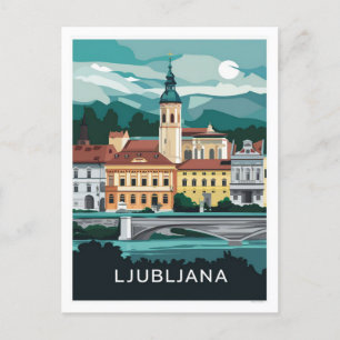 Ljubljana, Slovenië Briefkaart