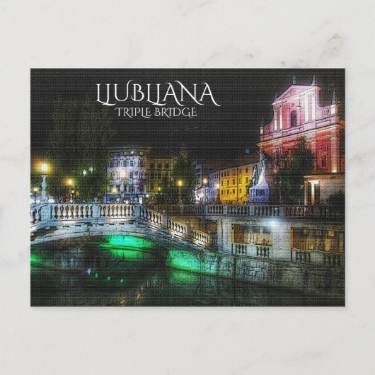 Ljubljana, Slovenië Briefkaart (Voorkant)