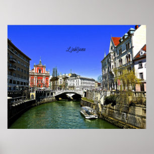 Ljubljana, Slovenië Poster