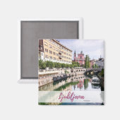 Ljubljana Souvenir Magnet Magneet (Voorkant / Achterkant)