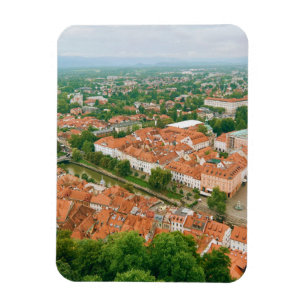 Ljubljana van bovenaf magneet