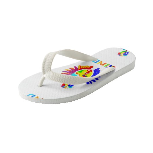 LK Kinder Logo Teenslippers – Step Bold, Step Kind (Schuin)