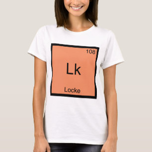 Lk - Locke Grappig Element Chemie Symbool T-Shirt