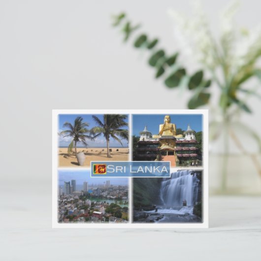 LK Sri Lanka - Briefkaart (Staand voorkant)