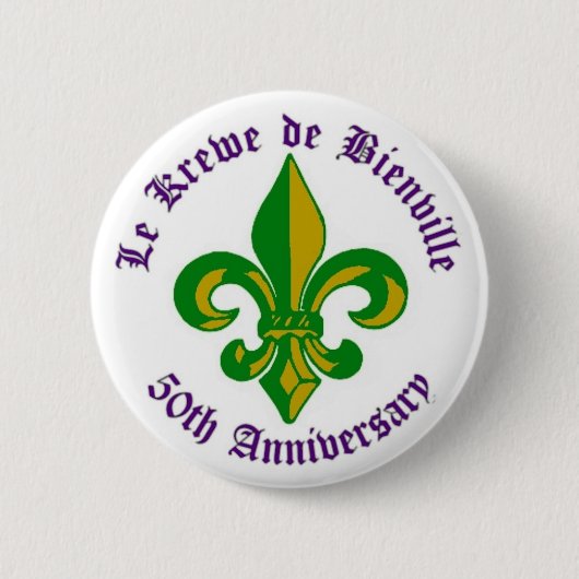 LKDB 50e Jubileum pop Ronde Button 5,7 Cm (Voorkant)