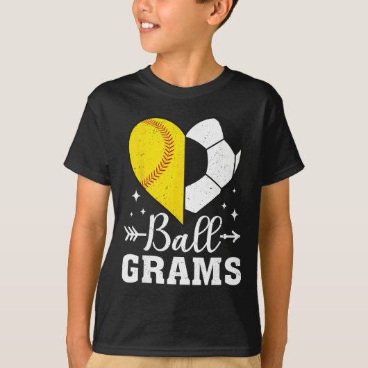 Ll Grams Funny Softll Soccer Grams  T-shirt (Voorkant)