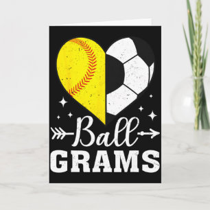 Ll Grams Grappig Zachte Voetbal Grams T Shirt Kaart