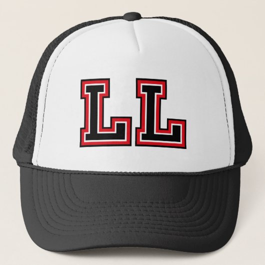 "LL" Monogram Trucker Hat Pet (Voorkant)