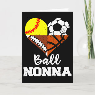 Ll Nonna Voetbal Footll Zachte Sketll Speler Nonna Kaart