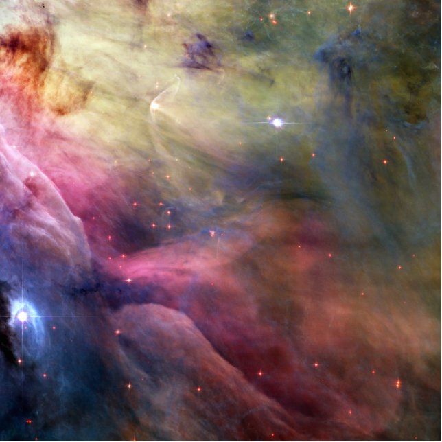 LL Ori en de Orion Nebula Staand Fotobeeldje (Voorkant)