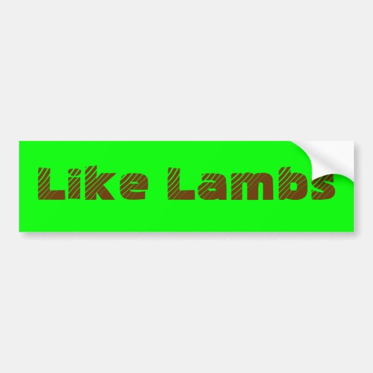 LL Tree-lettertype Bumpersticker (Voorkant)