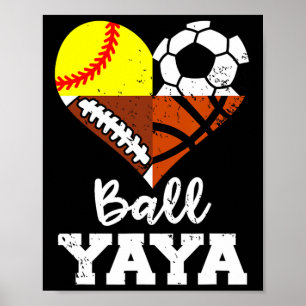 Ll Yaya Voetbal Voetll Zachte Schets Speler Yaya Poster
