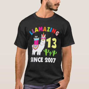 Llama 13 Jaar Verjaardag  Llama Jongens Meisjes Ki T-shirt