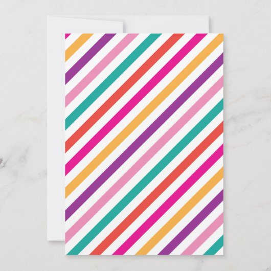 Llama Alpaca Birthday Uitnodiging (Achterkant)