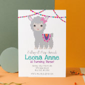 Llama Alpaca Birthday Uitnodiging