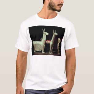 Llama, alpaca en vrouw t-shirt