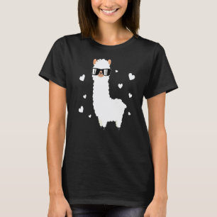 Llama Alpaca Hartjes Dier Llama Boer Alpaca T-shirt