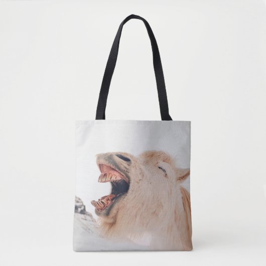 LLAMA ALPACA-LAUGHING VERSNELD DRAAGTAS (Voorkant)