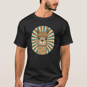 Llama alpaca retro vintage schattige lama 1 t-shirt