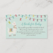Llama Apportez Une Carte De Baby shower Livre Mint (Devant)