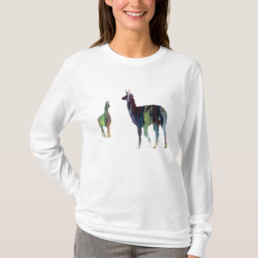 Llama art t-shirt (Voorkant)