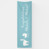 Llama Baby shower Cute Blue Boy Spandoek (Verticaal)
