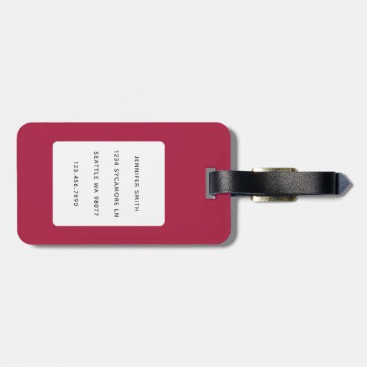 Llama-Bagagelabels Bagagelabel (Achterkant horizontaal)