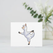 Llama bij Yoga Fitness Briefkaart (Staand voorkant)