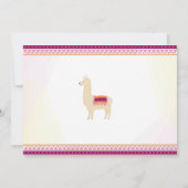 Llama Birthday Cactus Party Fiesta Invitation phot (Dos)
