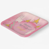🦙 LLAMA BIRTHDAY PAPIEREN BORDJE (Gebogen)