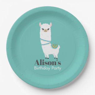 Llama Birthday Papieren Bordje