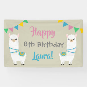 Llama Birthday Spandoek