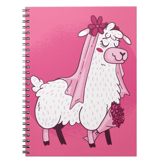 Llama Bride Notitieboek (Voorkant)