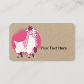 Llama Bride Visitekaartje (Achterkant)